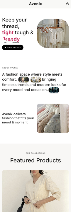 avenix template preview