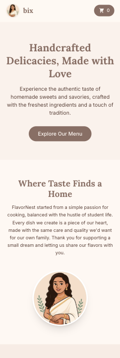 flavornest template preview
